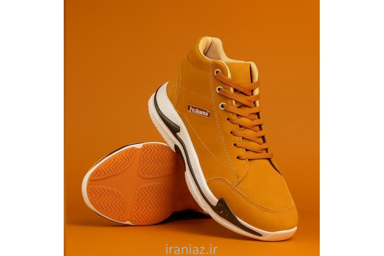 کفش ساقدار مردانه نسکافه ای مدل EMTO