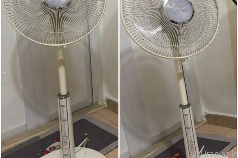 پنکه هیتاچی پایه بلند ۵ پره با ریموت