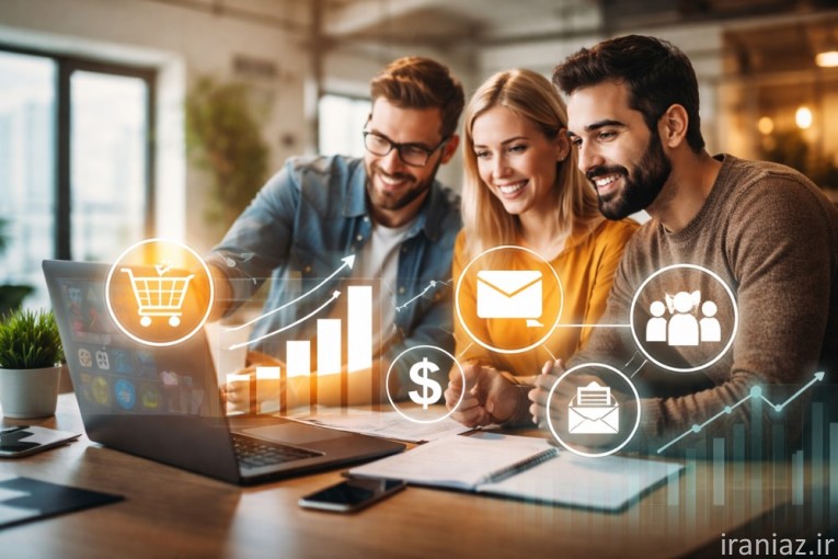 طراحی سایت فروش و بازاریابی