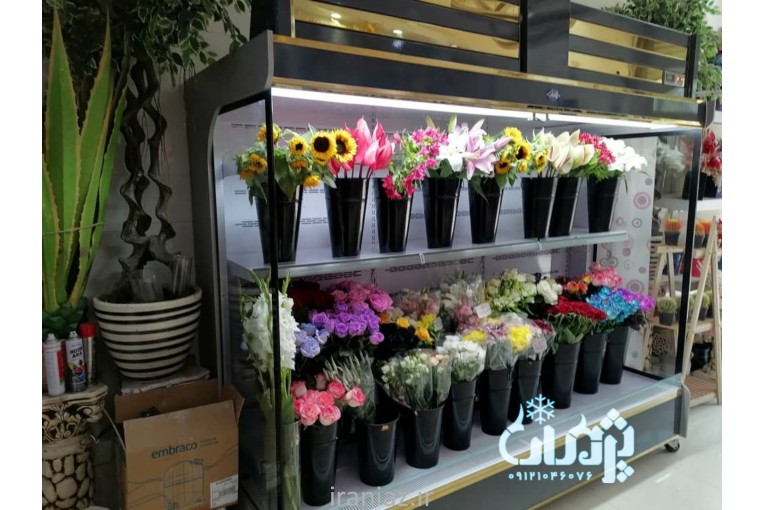  یخچال گل  یخچال ایستاده پرده هوا گل