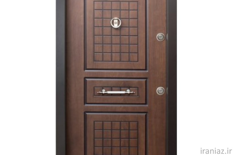 درب ضد سرقت طرح ترک CNC روکش راش کد 11