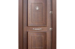 درب ضد سرقت ترک دو قاب روکش راش