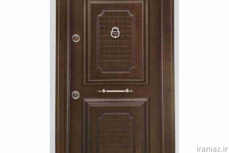 درب ضد سرقت ترک دو قاب روکش راش