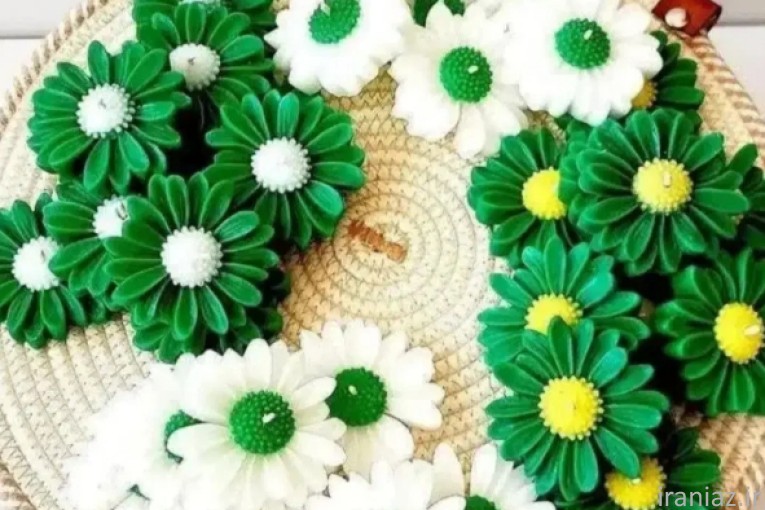 گیفت شمع دکوری سنگی