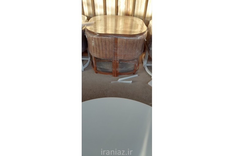 میز ناهارخوری کمجا چوبی ۴نفره لمسه خور