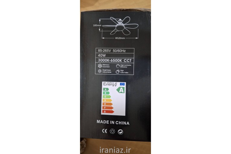 پنکه سقفی LEDدار