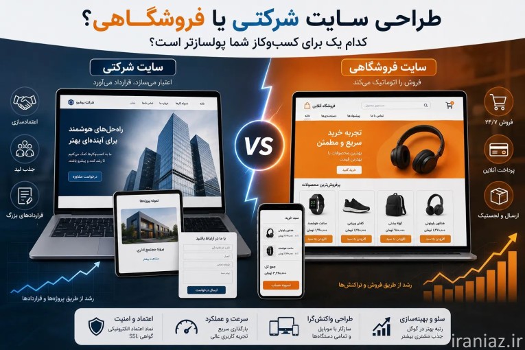 طراحی سایت حرفه‌ای + سئو تضمینی | افزایش فروش