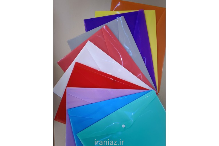پوشه دکمه دار طلاکوب پاکت دکمه دار چاپی