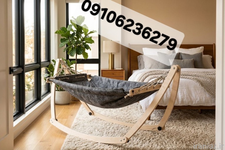 گهواره چوبی قایقی