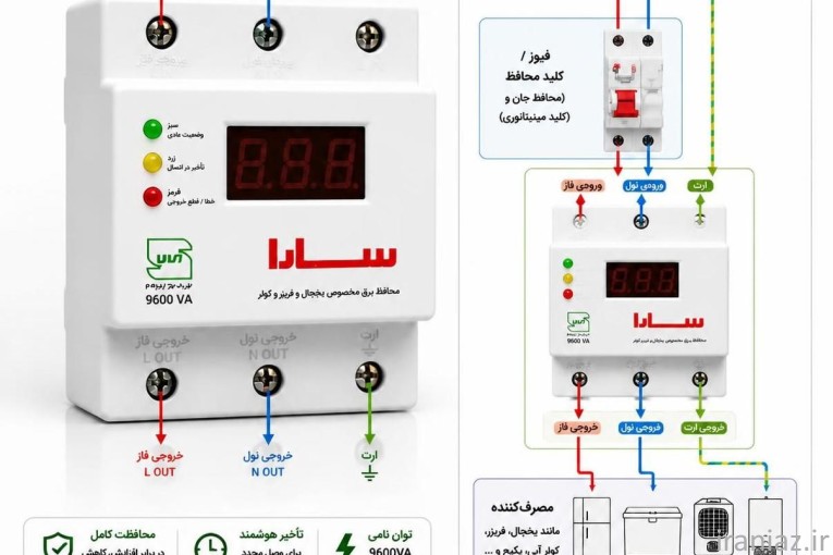 محافظ ولتاژ سارا