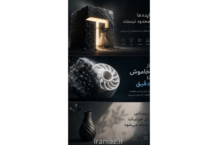 خدمات پرینت سه بعدی و ساخت قطعات تکسا