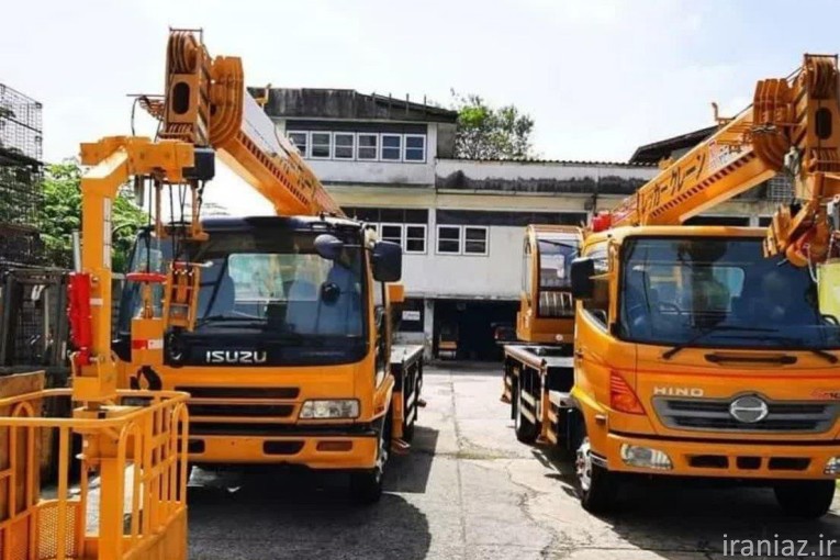 اجاره جرثقیل سبک و سنگین دکل بلنداز3تن الی160تن