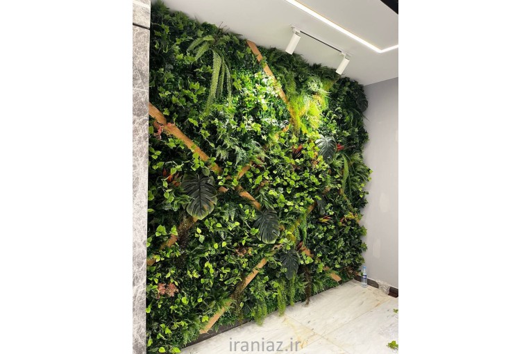 پنل گرین وال، دیوار سبز و فنس چمنی و برگی