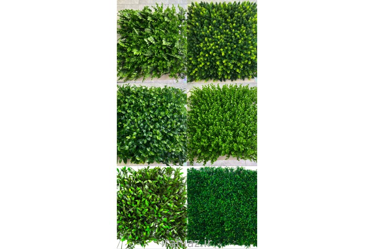 پنل گرین وال، دیوار سبز و فنس چمنی و برگی
