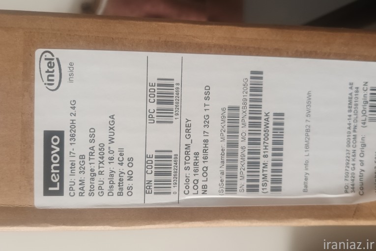 لبتاب گیمینگ لنووو ۳۲ گیگ رم