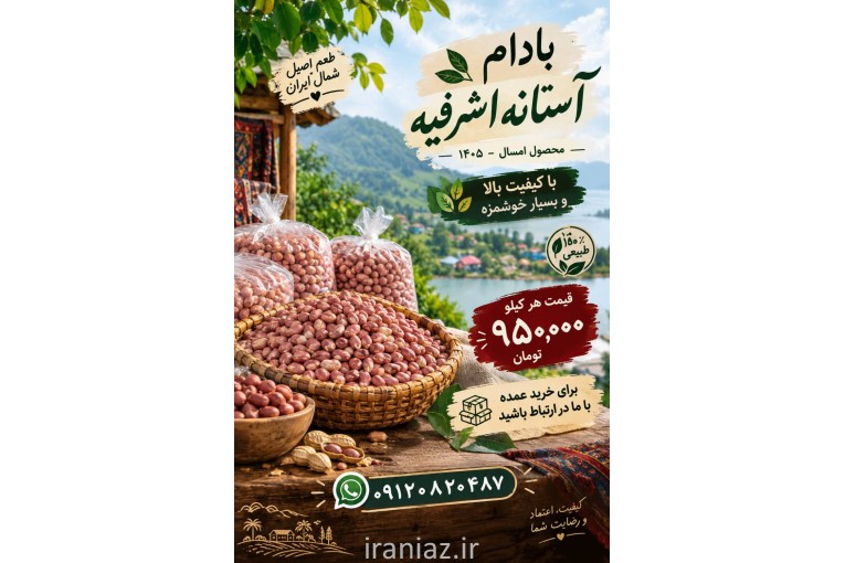 فروش بادام زمینی آستانه اشرفیه