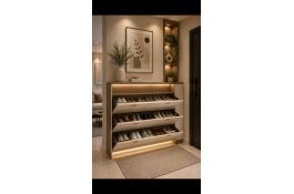 تعمییر کابینت کمد تخت ریل لولا درب چوبی رنگ طبیعی