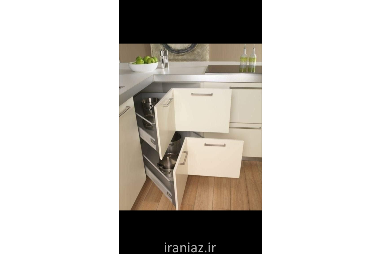 تعمییر کابینت کمد تخت ریل لولا درب چوبی رنگ طبیعی