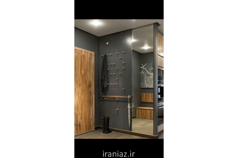 تعمییر کابینت کمد تخت ریل لولا درب چوبی رنگ طبیعی