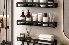 شلف دیواری طبقه حمام و سرویس بهداشتی