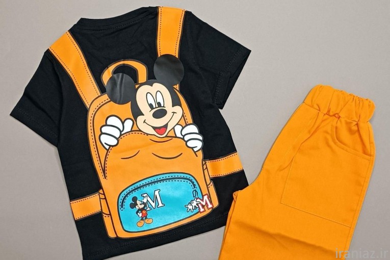 تیشرت شلوارک اسپورت میکی موس دخترانه پسرانه