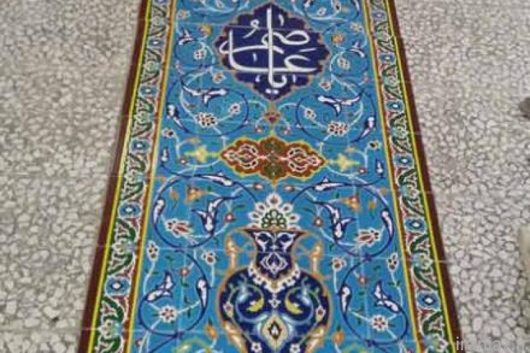 ساخت کاشی سنتی و هفت رنگی (مسجدی) گنبد گلدسته گره