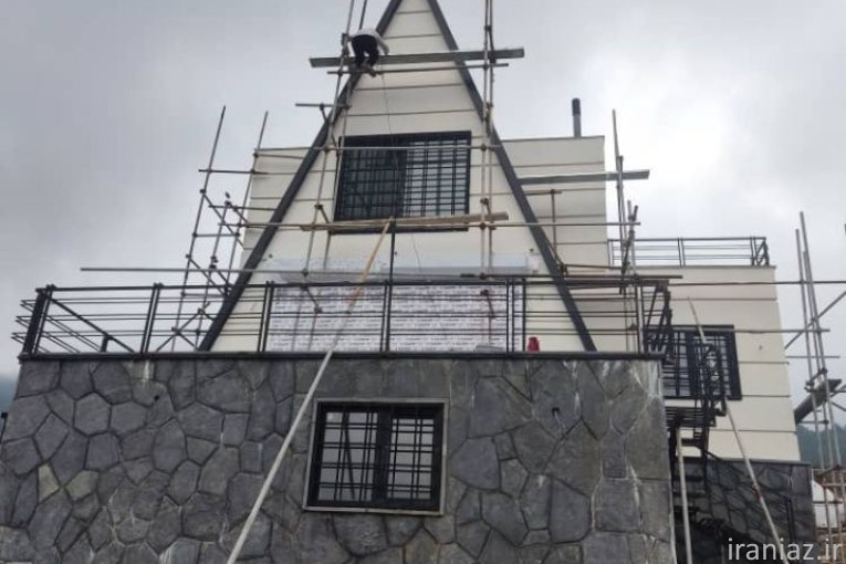 ویلای مثلثی با سازه ال اس اف کوشک سازان سورین