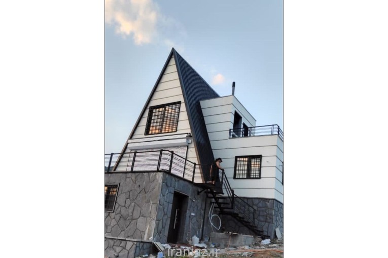 ویلای مثلثی با سازه ال اس اف کوشک سازان سورین
