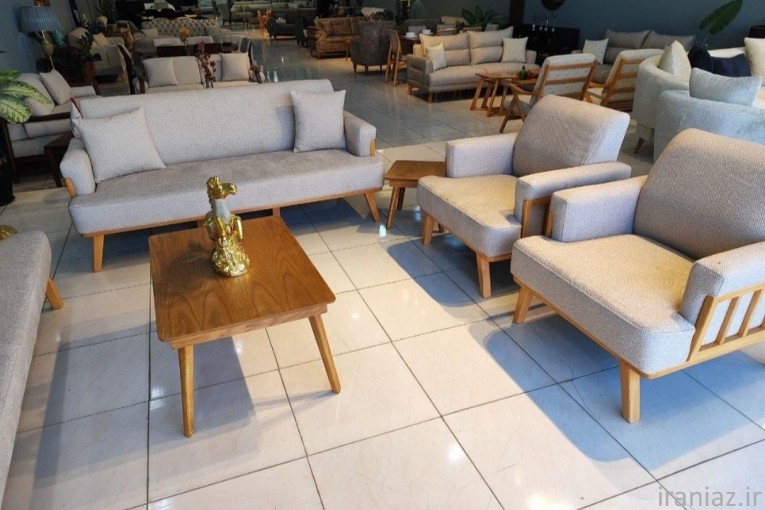 مبل طرح جدید (پشت چوبی)شیک و تک