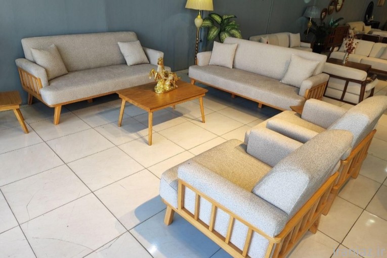 مبل طرح جدید (پشت چوبی)شیک و تک