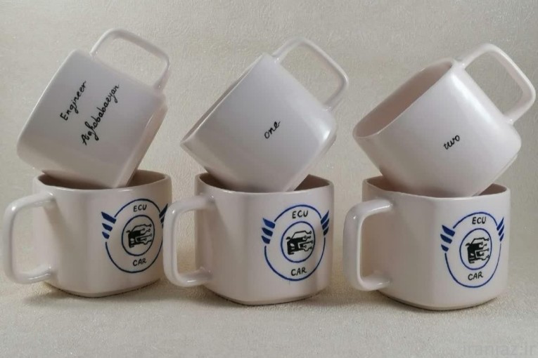 بشقاب و فنجان ست با طرح و لوگو