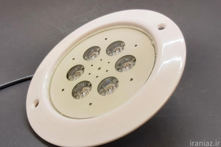 چراغ توکار استخری تک رنگ ۶ وات 