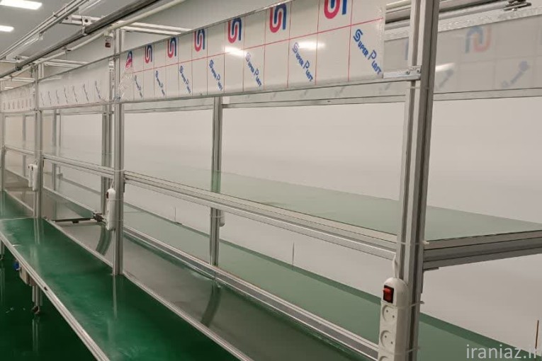 نوار نقاله خط مونتاژ لوازم آشپزخانه