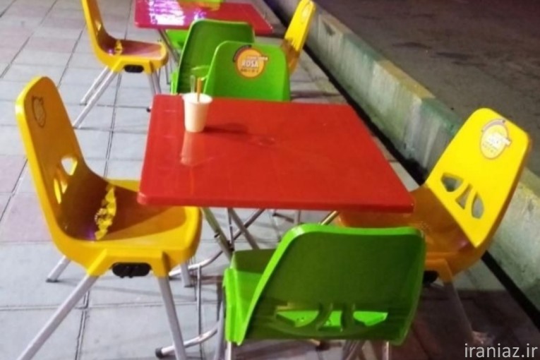 صندلی پلاستیکی فست فوت غذاخوری