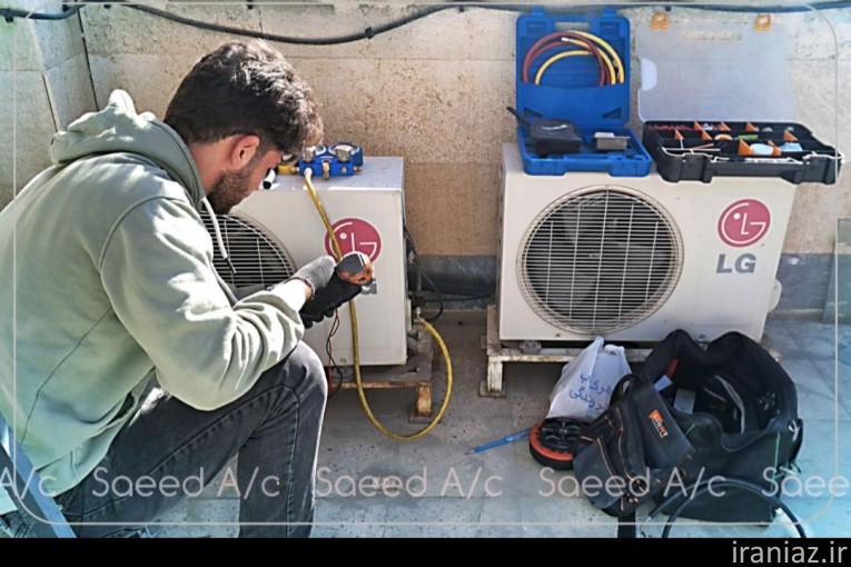 تعمیرات نصب سرویس شارژ کولر گازی پکیج