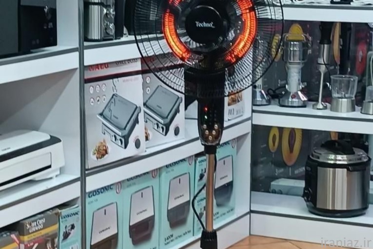 بخاری پنکه ای پره فلزی با کنترل