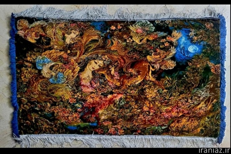تابلو فرش دستبافت دایره هستی