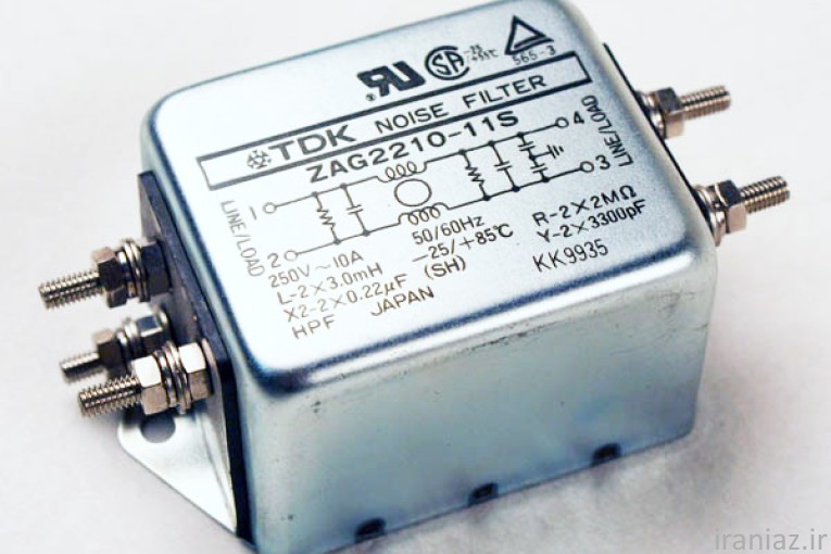 قیمت نویز فیلتر tdk zac2210-00 ژاپنی 10 آمپر noise filter tdk zag