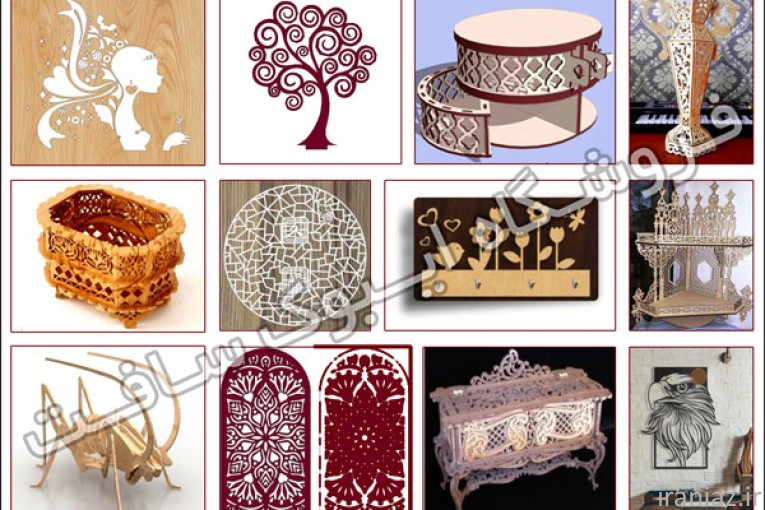 پکیج 10000 طرح معرقکاری لیزر و سی ان سی