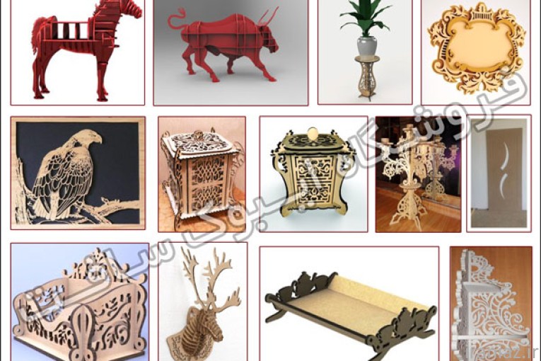 پکیج 10000 طرح معرقکاری لیزر و سی ان سی