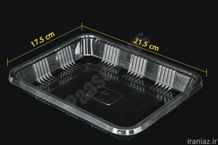 دو پرسی سه سانت شفاف و مشکی