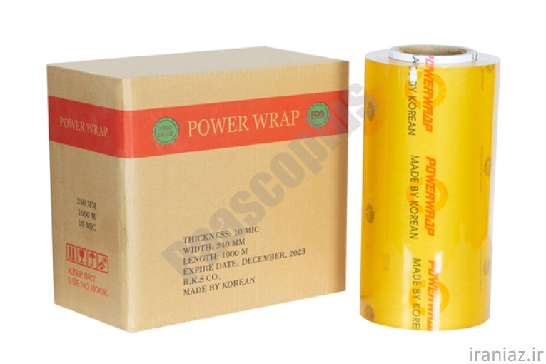 سلفون پاور رپ عرض 24 سانت ضخامت 10 میکرون طول 1000 متر