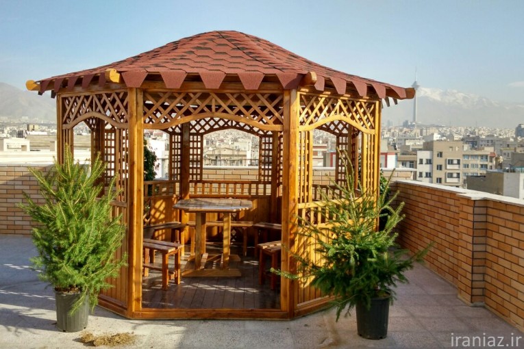 ساخت آلاچیق چوبی 