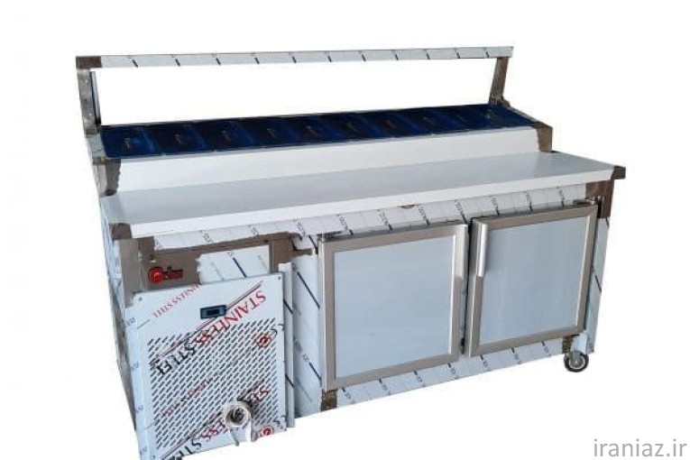 تاپینگ پیتزا 80*190 فریزر